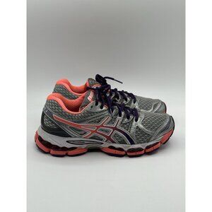 Asics GEL-Evate 2 Women Grey Silver Orange Purple Running Shoe T4A7N Size 6.5